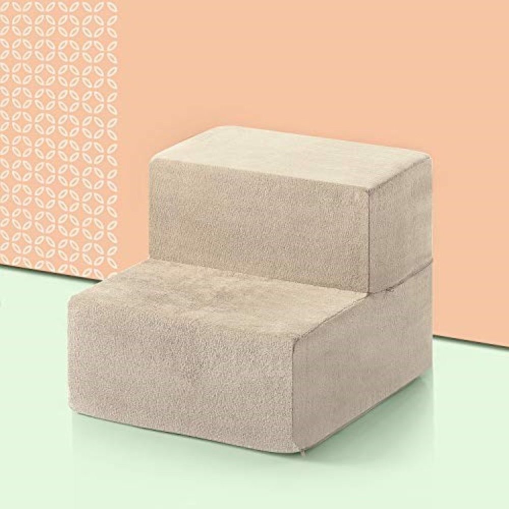 Zinus OLB-PS-1713 2 Step Comfort Pet Stairs/Pet Ramp/Pet Ladder, Extra Small